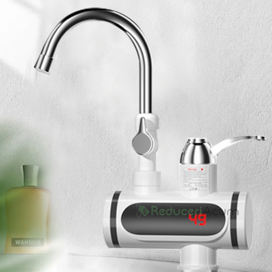 Robinet electric cu incalzire instanta si prindere pe chiuveta + dus