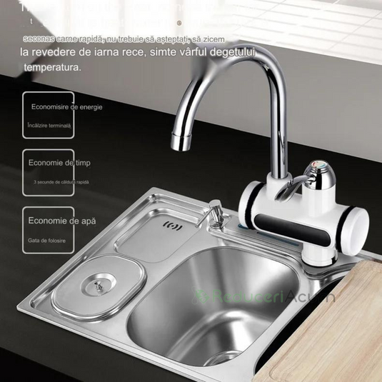 Robinet electric cu incalzire instanta si prindere pe chiuveta + dus
