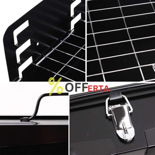Gratar Portabil, Pliabil, tip Diplomat, Accesorii Gratar Incluse 44 x 27 x 6 CM