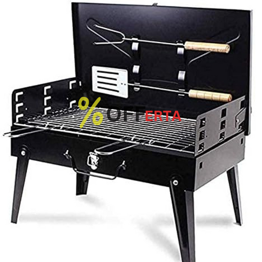 Gratar Portabil, Pliabil, tip Diplomat, Accesorii Gratar Incluse 44 x 27 x 6 CM