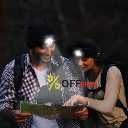 Caciula cu LED reincarcabil, unisex, marime universala