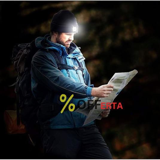 Caciula cu LED reincarcabil, unisex, marime universala