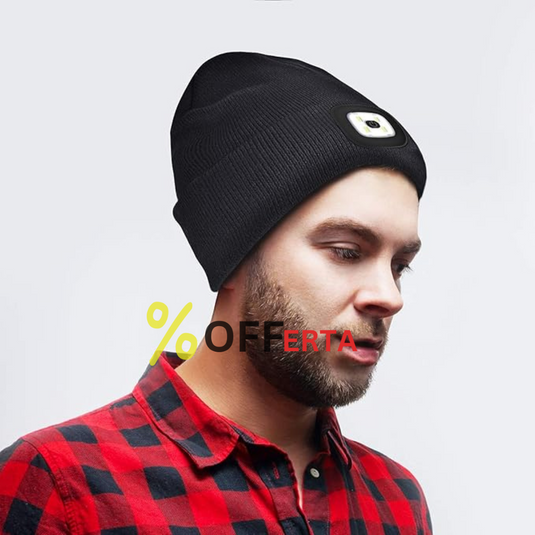 Caciula cu LED reincarcabil, unisex, marime universala