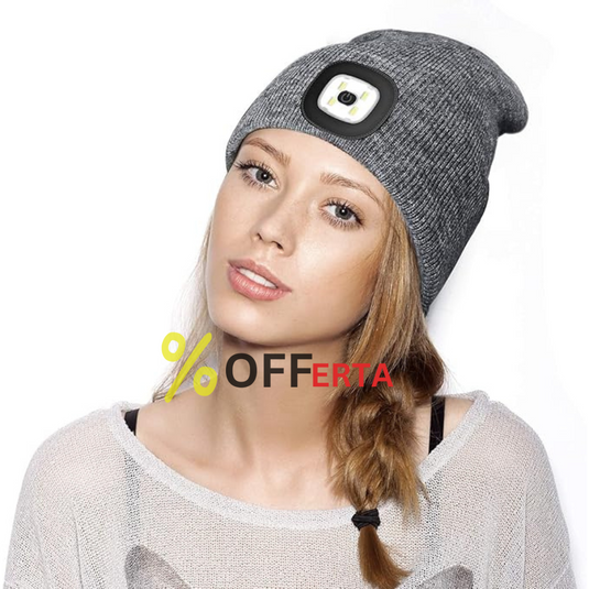 Caciula cu LED reincarcabil, unisex, marime universala