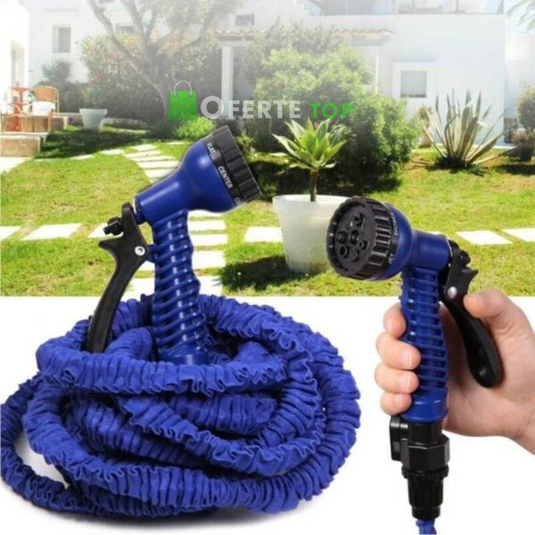 Furtunuri De Gradina 2 X 60M Extensibile 60m Cu Aparat Pentru Stropit