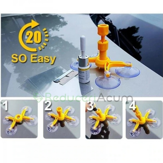 Kit pentru reparatie parbriz sau geam auto