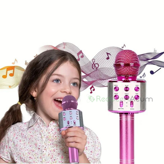 Microfon Karaoke Wireless Q7 cu Bluetooth