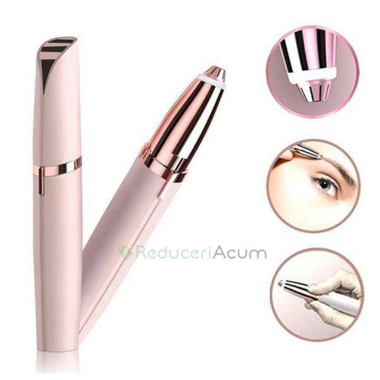 Epilator facial pentru sprancene, cu incarcare USB