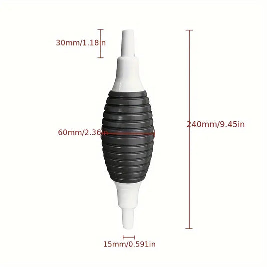 1 + 1 GRATIS ! Furtun Transfer Lichide, Combustibil 2m, Cu Pompa Amorsare Cauciuc