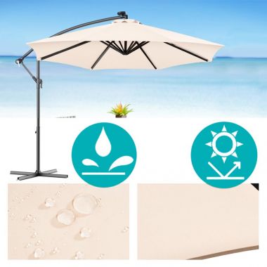 Umbrela de soare suspendata gradina 3M X 2.5M X 2.3M + suport gratuit