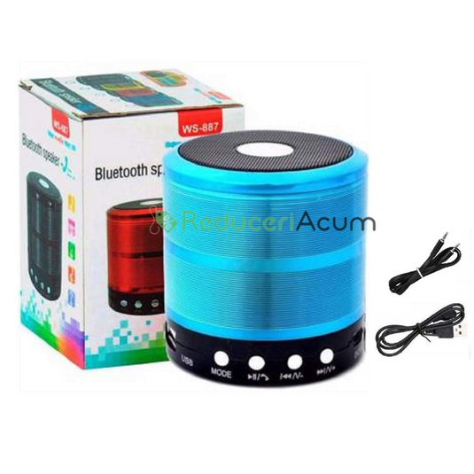 BOXA MINI PORTABILA WS-887, BLUETOOTH, USB, MP3