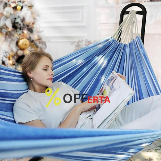 1 + 1 GRATUIT ! Hamac relaxant din bumbac asiatic