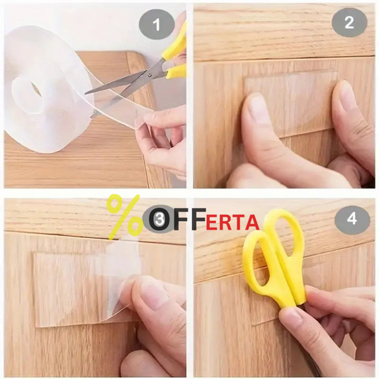 1 + 1 GRATUIT PROMO Banda de silicon dubla adeziva