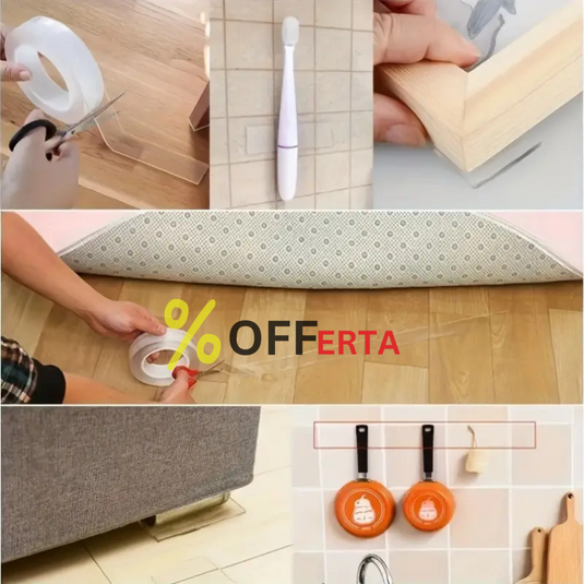 1 + 1 GRATUIT PROMO Banda de silicon dubla adeziva