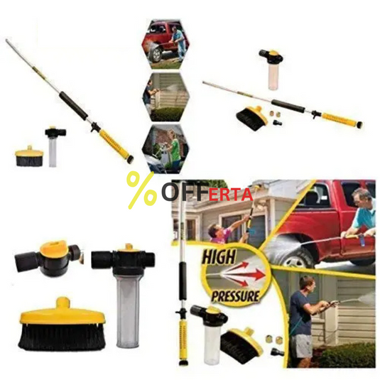 Aparat de spalat cu presiune cu rezervor detergent si perie rotativa