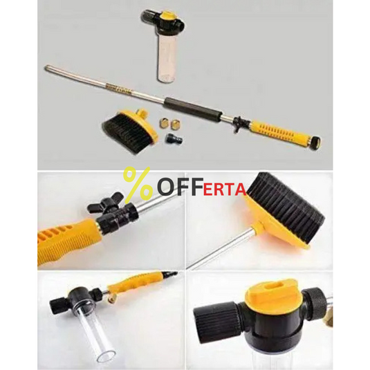 Aparat de spalat cu presiune cu rezervor detergent si perie rotativa