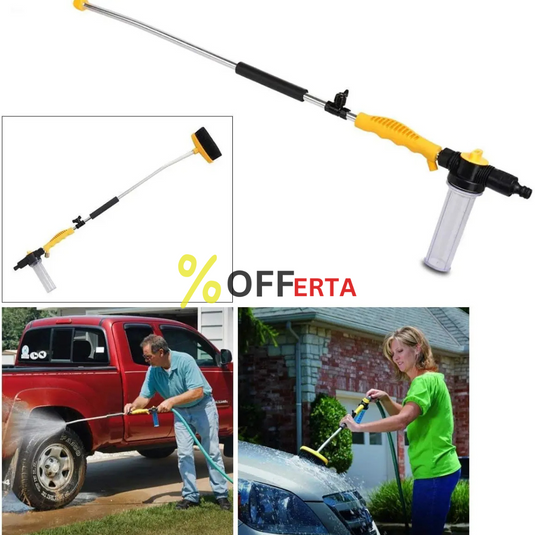 Aparat de spalat cu presiune cu rezervor detergent si perie rotativa