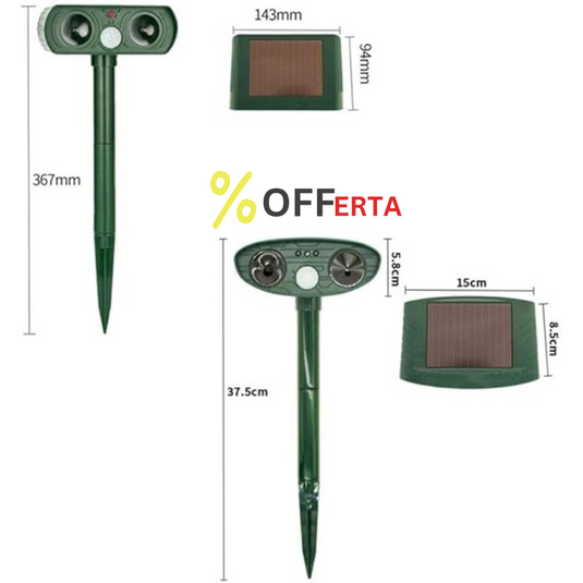 Aparat solar impotriva daunatorilor, cu ultrasunete