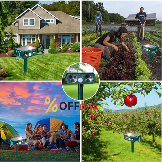 Aparat solar impotriva daunatorilor, cu ultrasunete