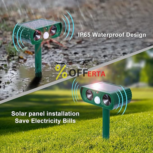 Aparat solar impotriva daunatorilor, cu ultrasunete