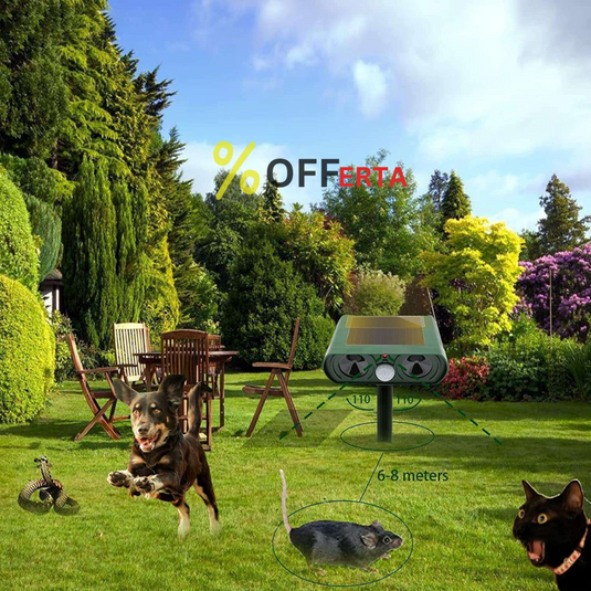 Aparat solar impotriva daunatorilor, cu ultrasunete