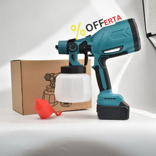 Aparat Profesional De Vopsit Și Zugrăvit LEIHMANN, Electric, Cu Rezervor De Vopsea, 800 ml si 2 Acumulatori, 36V, Portabil