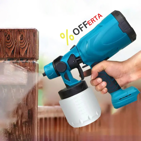 Aparat Profesional De Vopsit Și Zugrăvit LEIHMANN, Electric, Cu Rezervor De Vopsea, 800 ml si 2 Acumulatori, 36V, Portabil