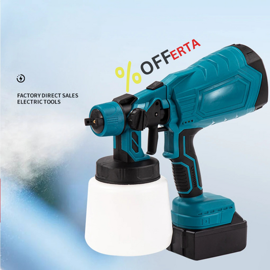 Aparat Profesional De Vopsit Și Zugrăvit LEIHMANN, Electric, Cu Rezervor De Vopsea, 800 ml si 2 Acumulatori, 36V, Portabil