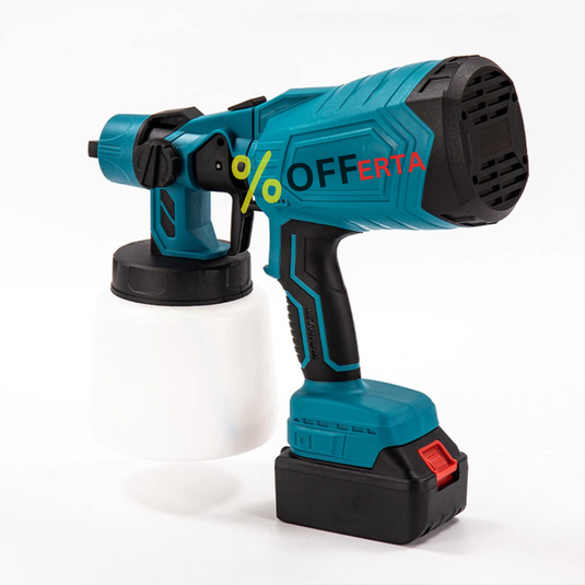 Aparat Profesional De Vopsit Și Zugrăvit LEIHMANN, Electric, Cu Rezervor De Vopsea, 800 ml si 2 Acumulatori, 36V, Portabil