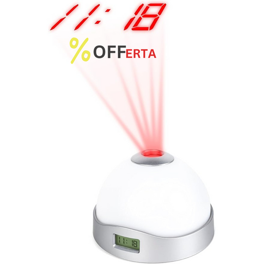 Ceas digital cu proiectie LED, 2 in 1
