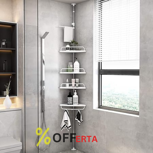 Etajera colt pentru baie