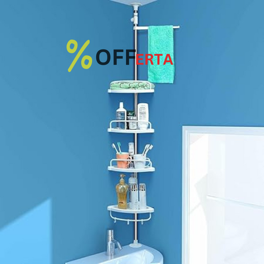 Etajera colt pentru baie
