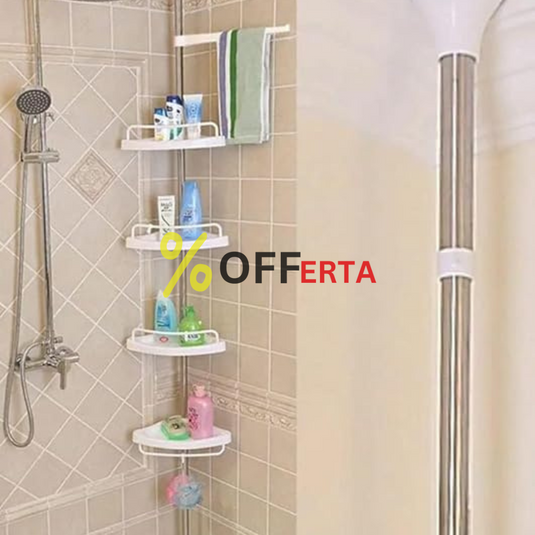Etajera colt pentru baie