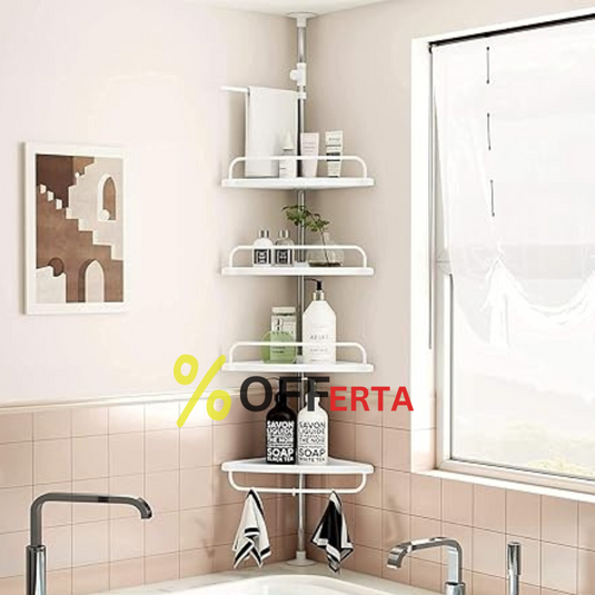 Etajera colt pentru baie