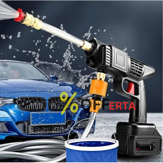 KIT Aparat de spalat cu presiune de 36V,2 acumulatori si cu rezervor pentru detergent!