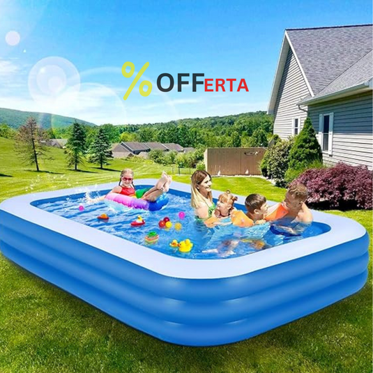 Piscina gonflabila 201 x 150 x 51 cm, 2 inele
