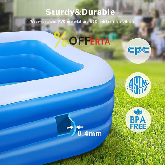 Piscina gonflabila 201 x 150 x 51 cm, 2 inele