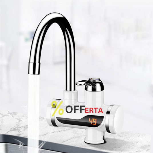 Robinet Electric cu incalzire instantanee + dus, cu afisaj LED si prindere pe perete