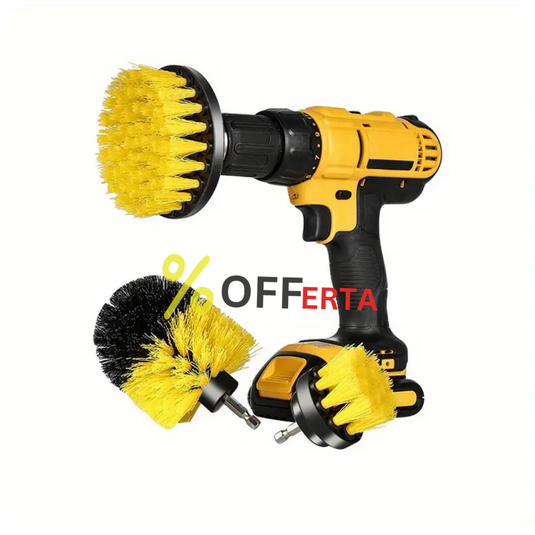 Set 3 perii de curatare cu adaptor pentru bormasina sau autofiletanta