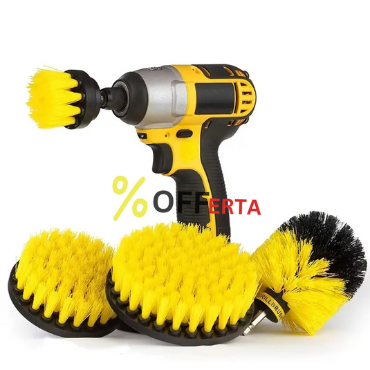 Set 3 perii de curatare cu adaptor pentru bormasina sau autofiletanta