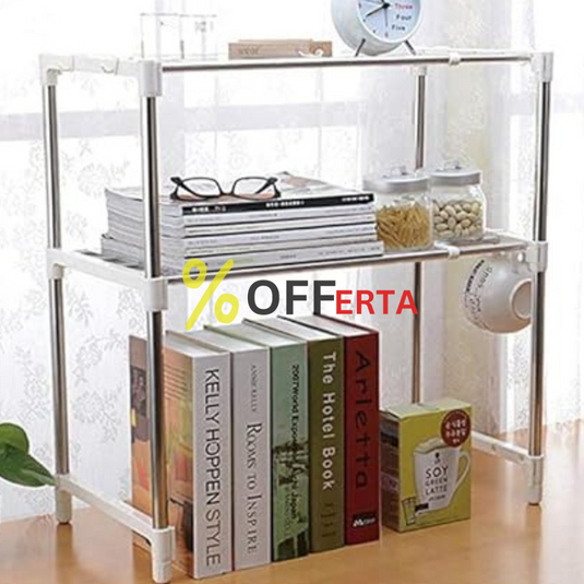 Suport cu 2 rafturi, telescopic si multifunctional