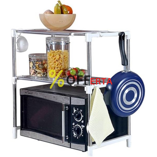 Suport cu 2 rafturi, telescopic si multifunctional