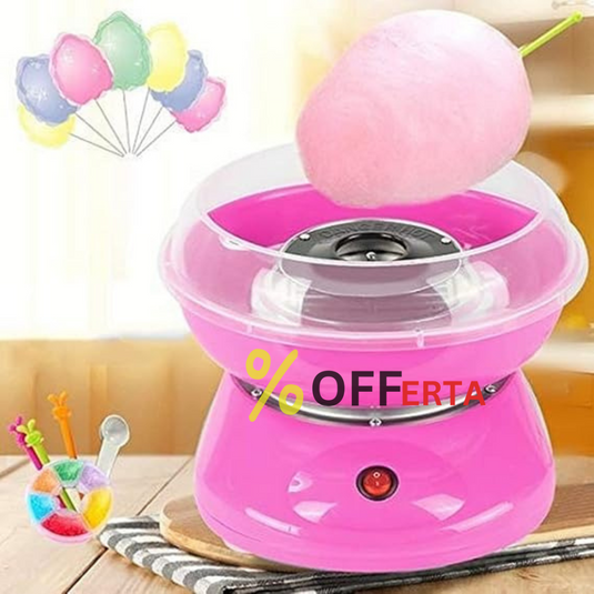 Aparat De Facut Vata De Zahar Cotton Candy, FAINTEC, Lingura, 10 x bete, Picioruse anti-alunecare, Roz