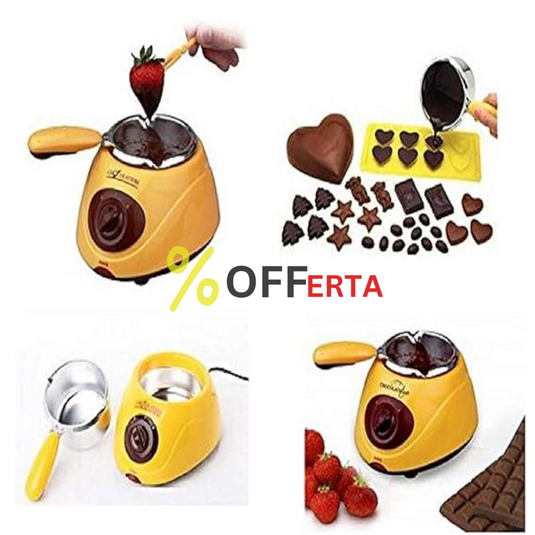 Aparat electric pentru topit ciocolata + Set Fondue – Chocolatiere
