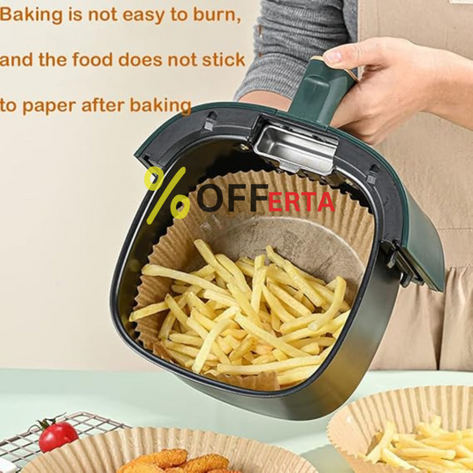 Hartie de copt pentru friteuza si tava, unica folosinta, 200 Buc
