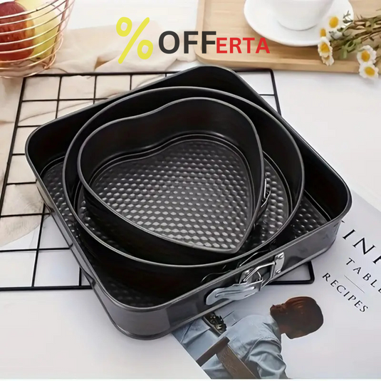 Set 3 forme pentru prajituri pentru o bucatarie