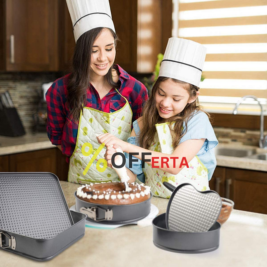 Set 3 forme pentru prajituri pentru o bucatarie