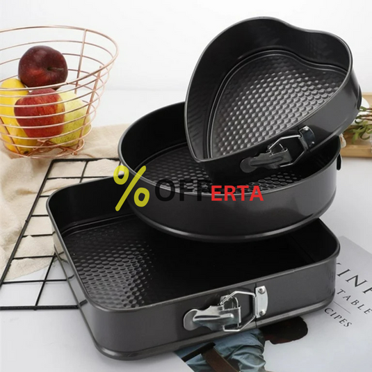 Set 3 forme pentru prajituri pentru o bucatarie