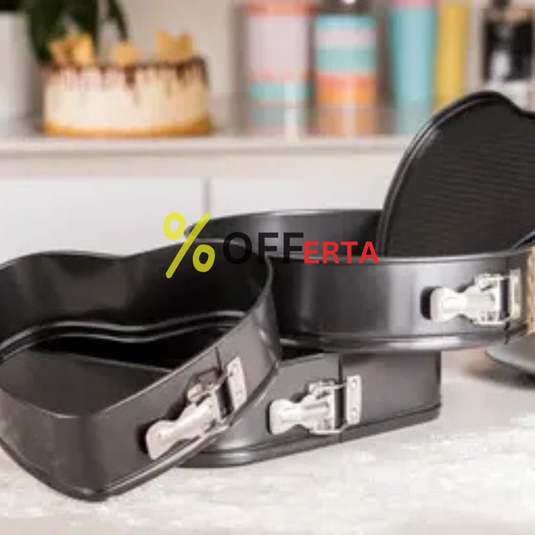 Set 3 forme pentru prajituri pentru o bucatarie