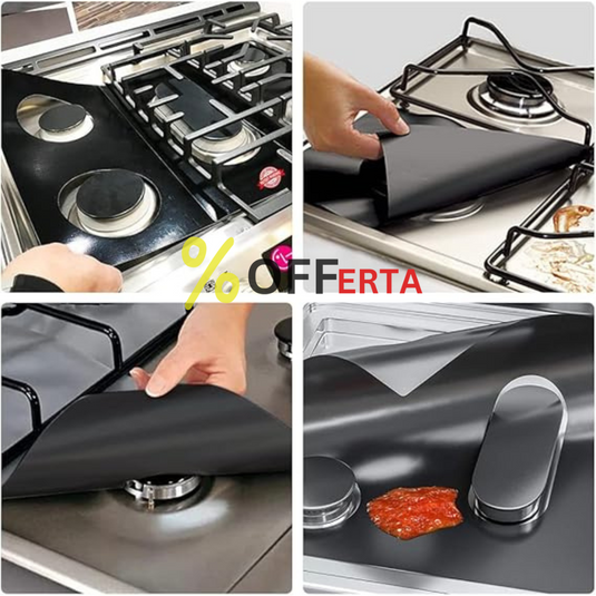 Set 5 Folii de Protectie Premium pentru Plita si Aragaz BLACK
